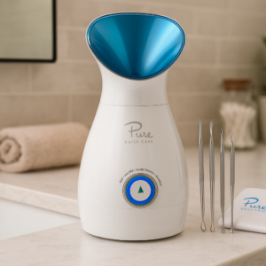 Pure Daily Care NanoSteamer 3-in-1 Ionic Facial Steamer with Skin Kit