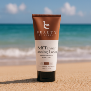 Beauty by Earth Self Tanner - Natural Organic Medium Dark Tanning Lotion