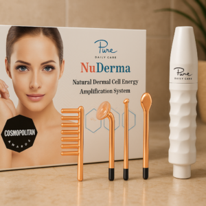 NuDerma Handheld Skin Therapy Wand Machine with Neon